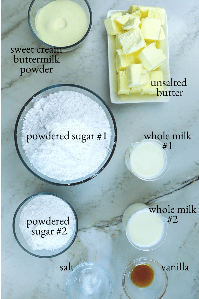 A lighter American buttercream (aka Sweet Cream Frosting)